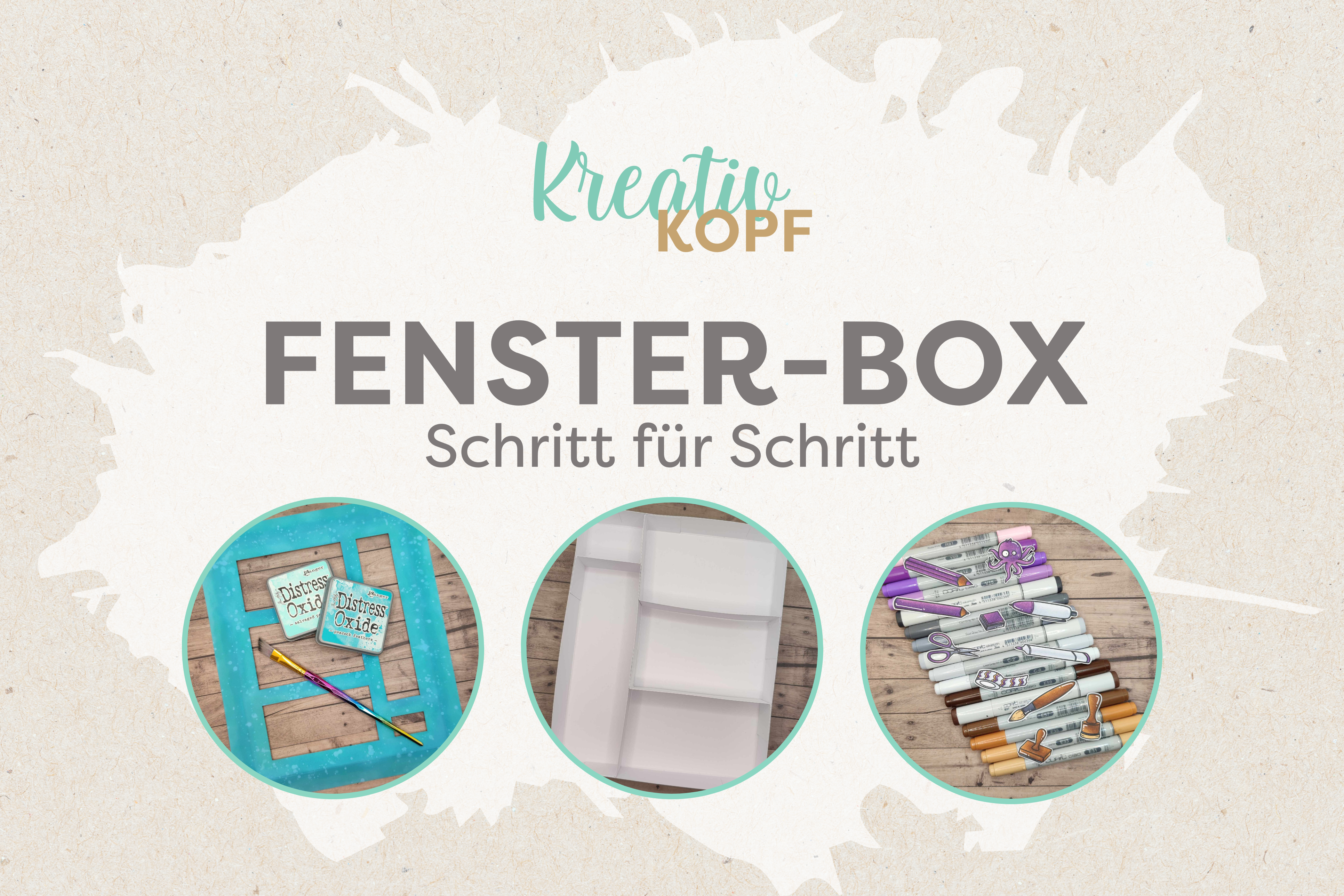 Fenster-Box mit kleinen Geschenken - Schritt für Schritt
