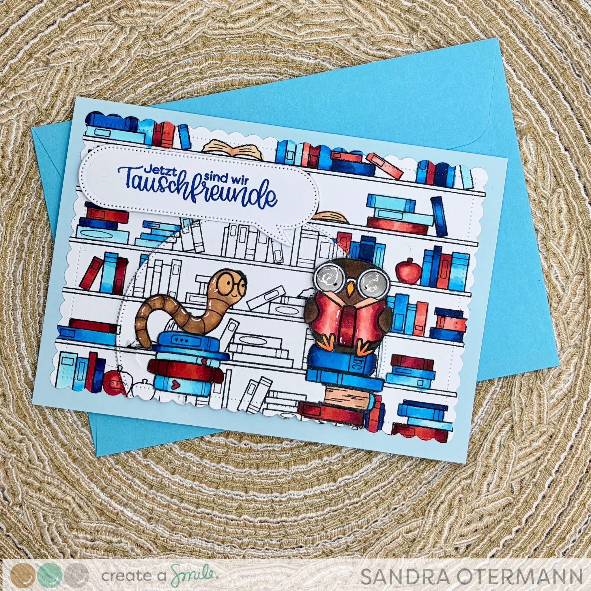 Stempel A8 Bücherwurm