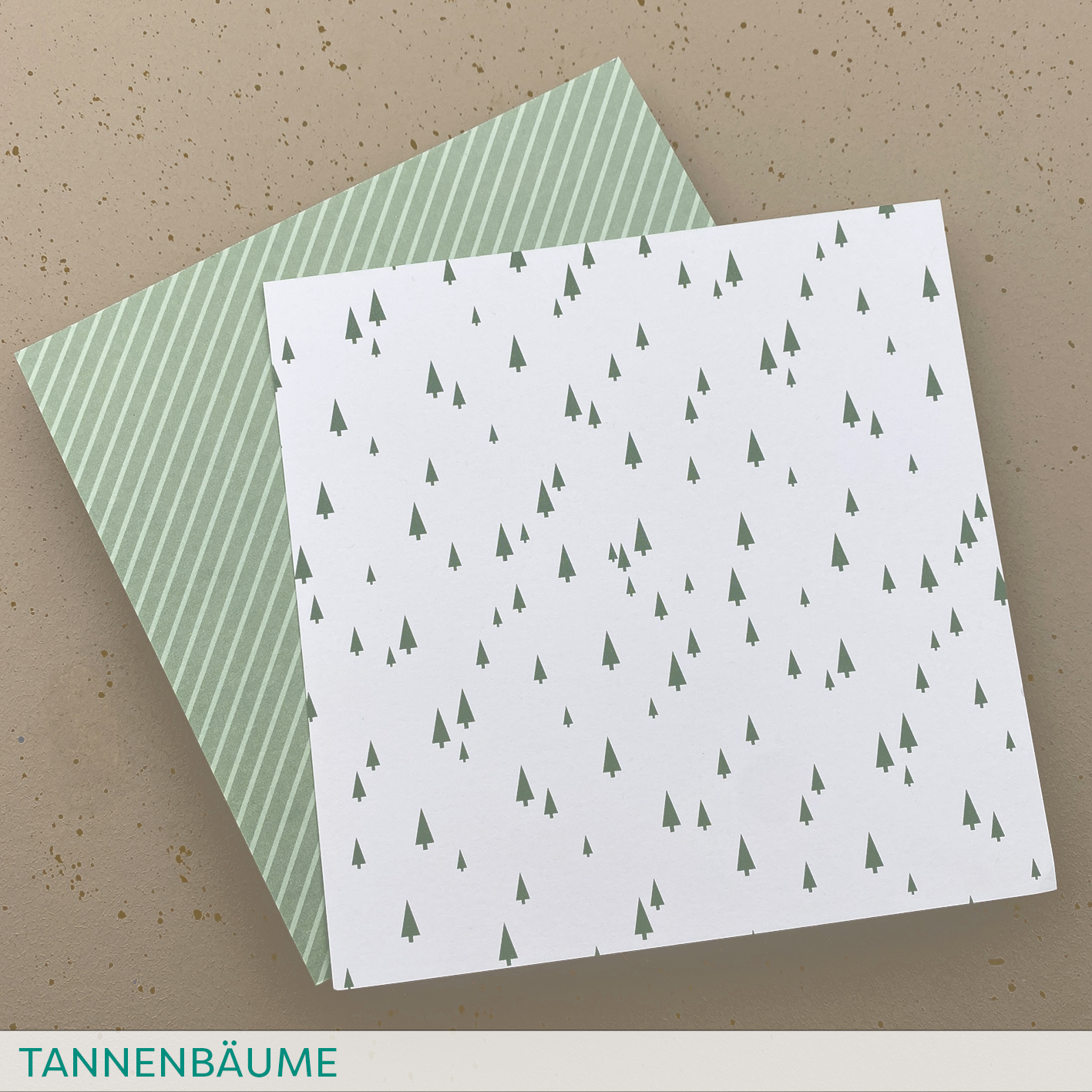 Designpapier Tannenbäume