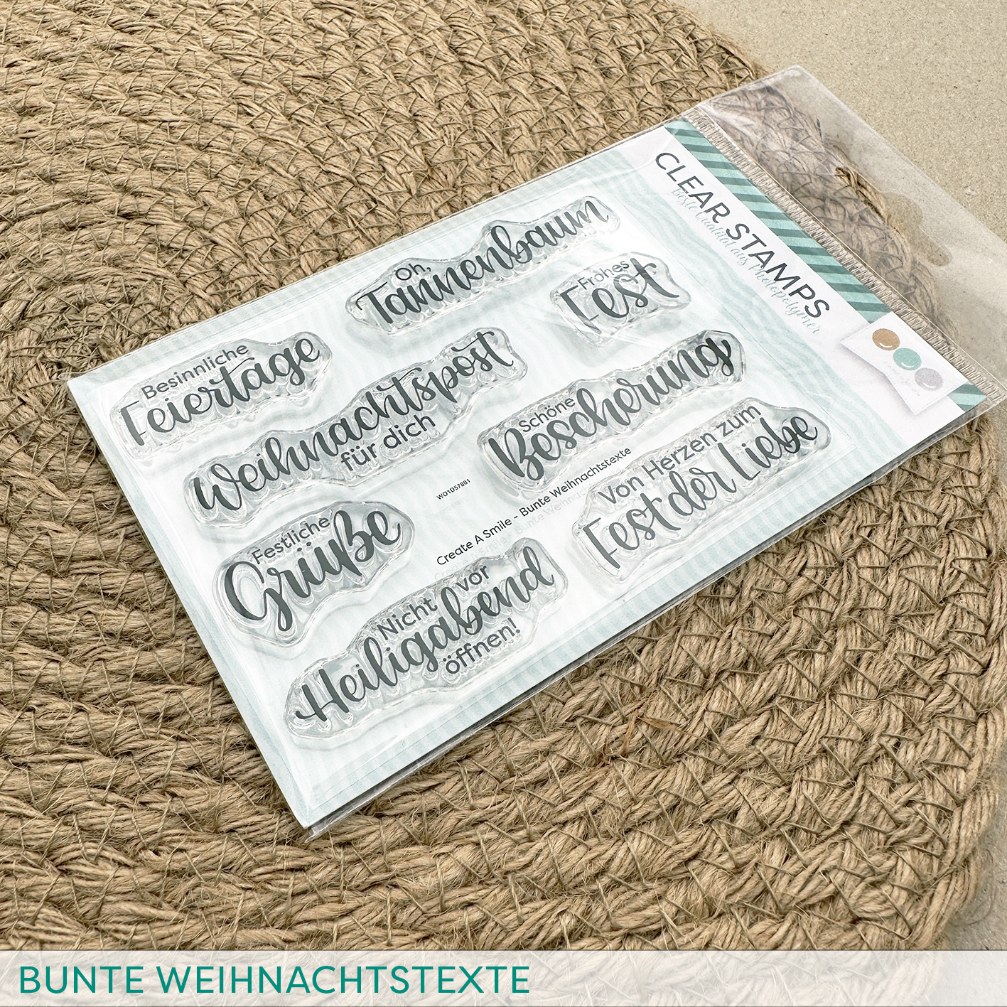 Stempel A7 Bunte Weihnachtstexte