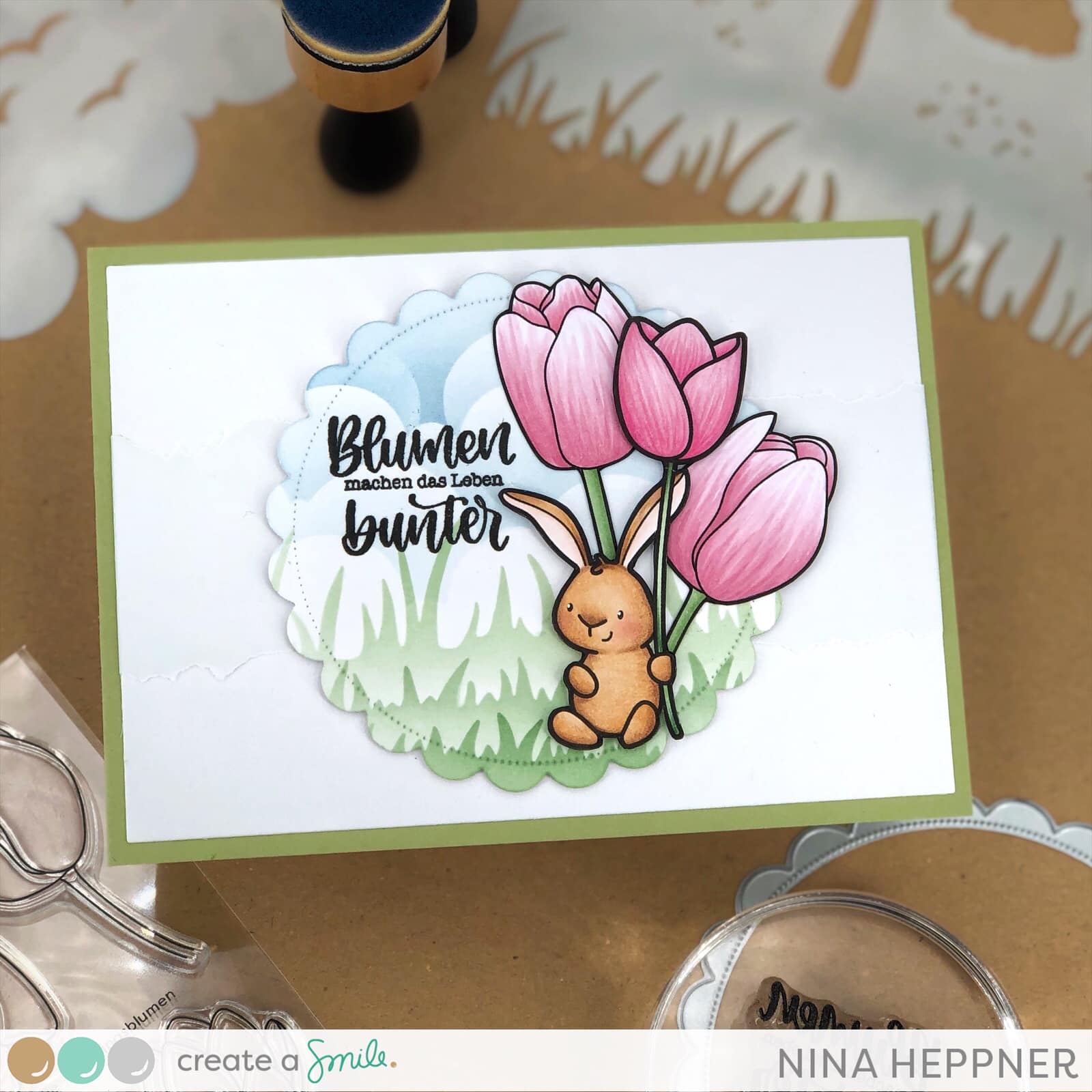 Stempel A6 Frühlingsblumen