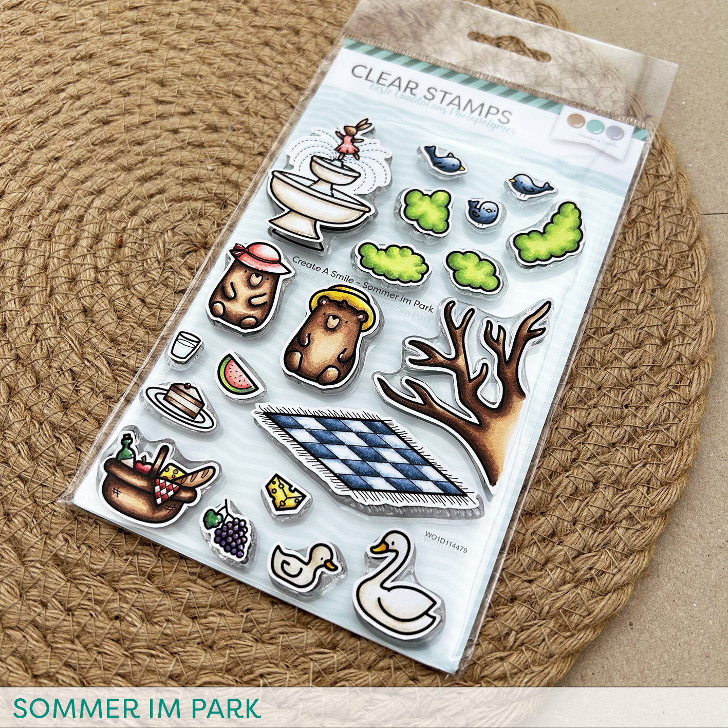 Stempel A6 Sommer im Park