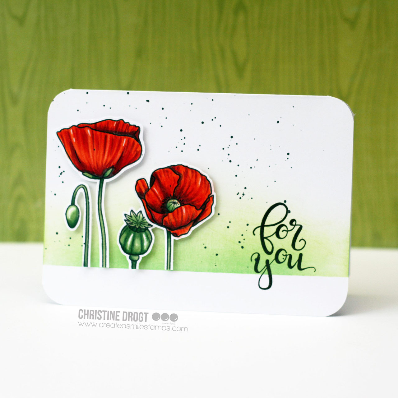 Stempel A6 Pure Poppies