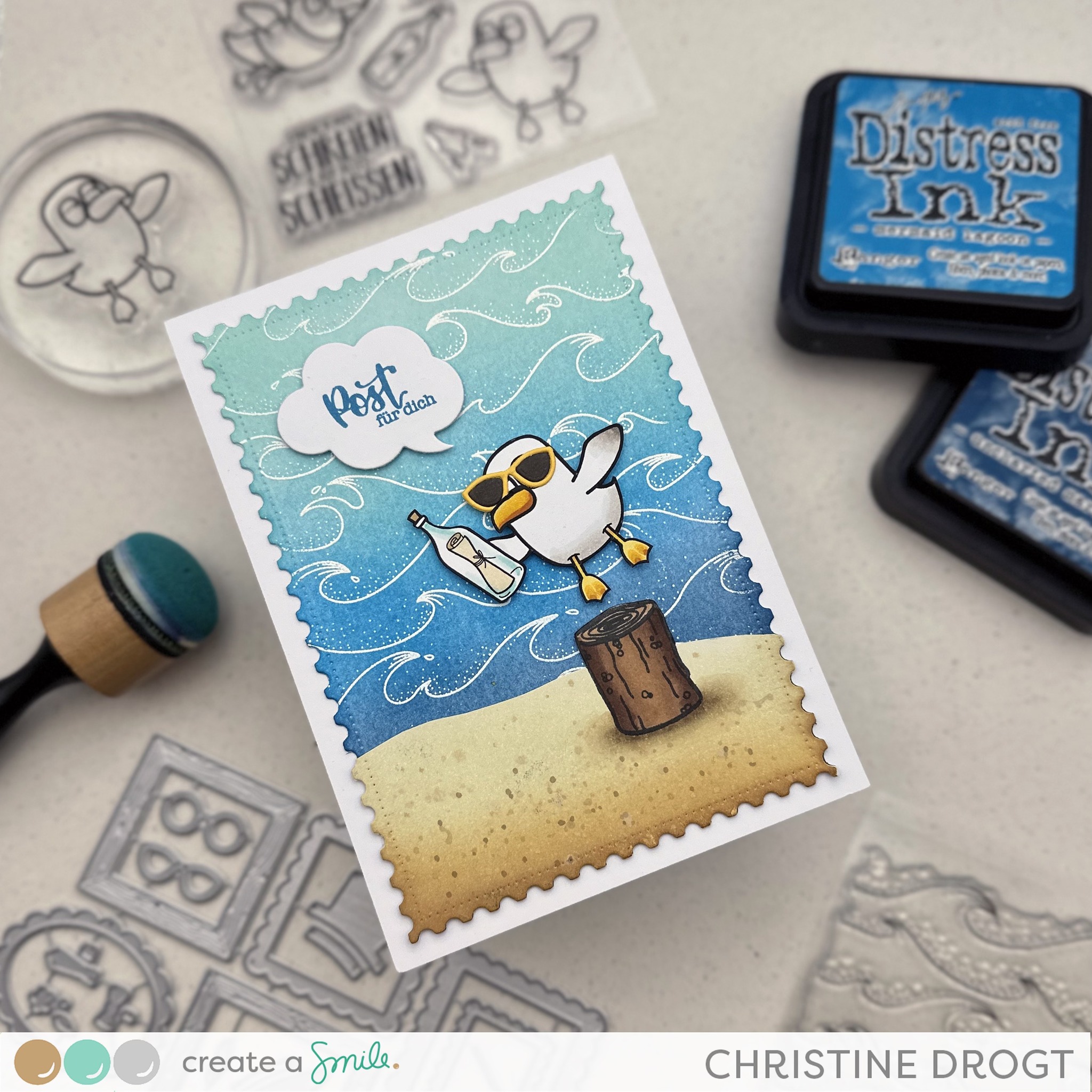 Stempel A7 Möwen-Therapie