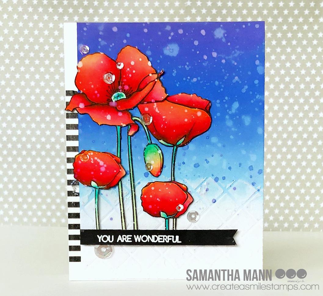 Stempel A6 Pure Poppies