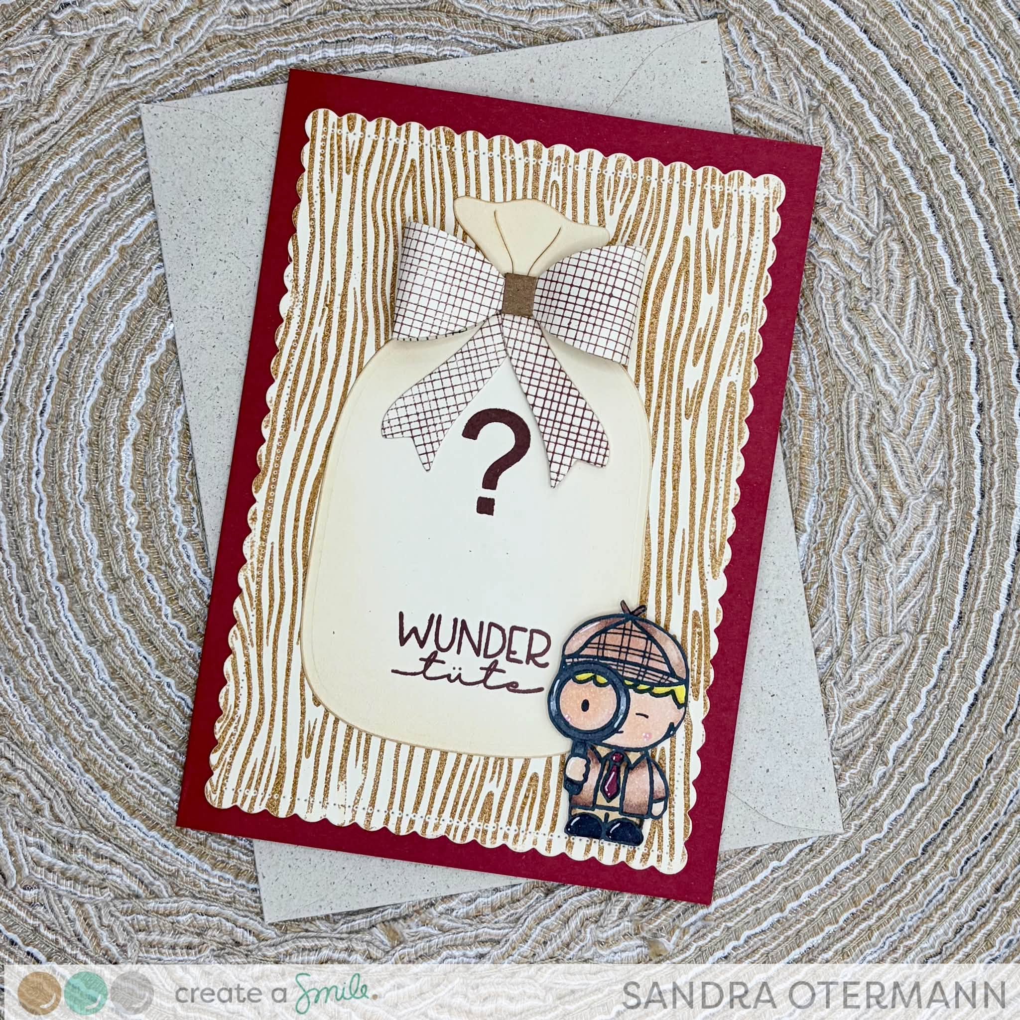 Stempel A5 Holzmaserung