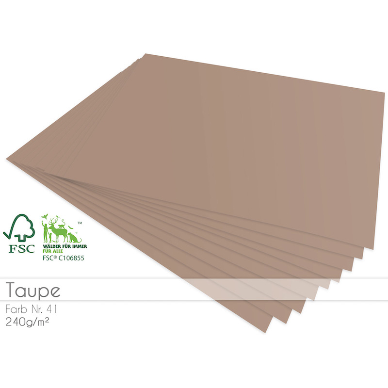 Cardstock Taupe 5er