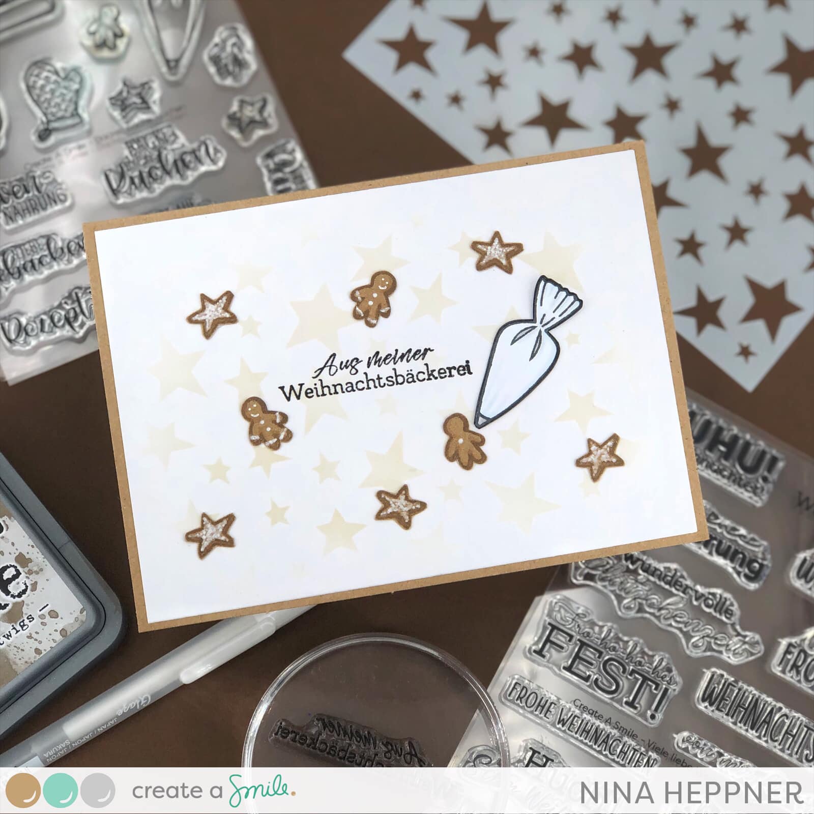 Stempel A6 Viele liebe Weihnachtsgrüße