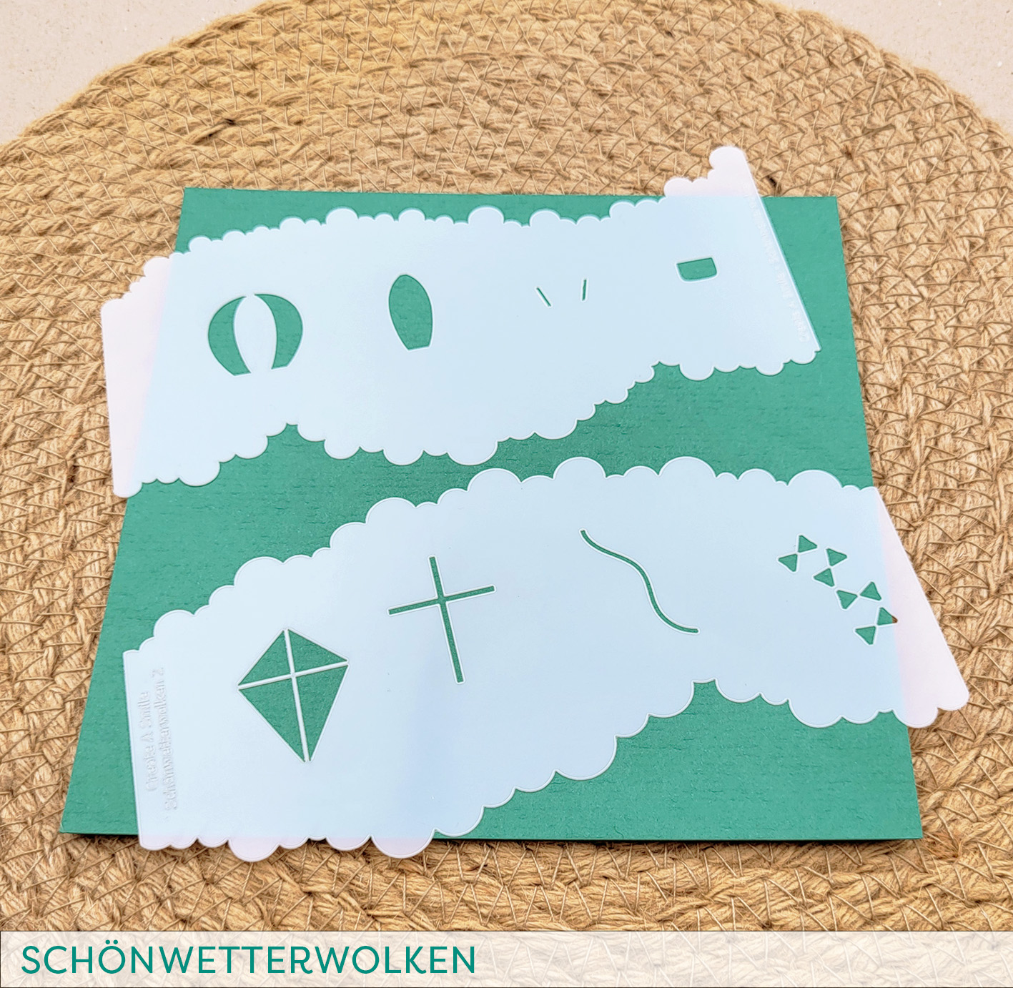 Stencil: Schönwetterwolken
