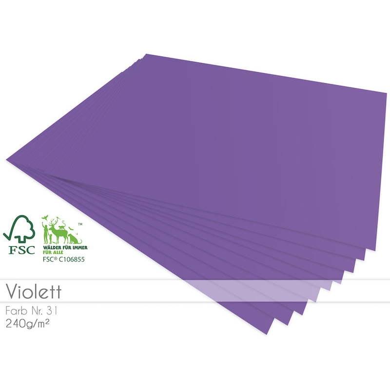 Cardstock Violett 5er
