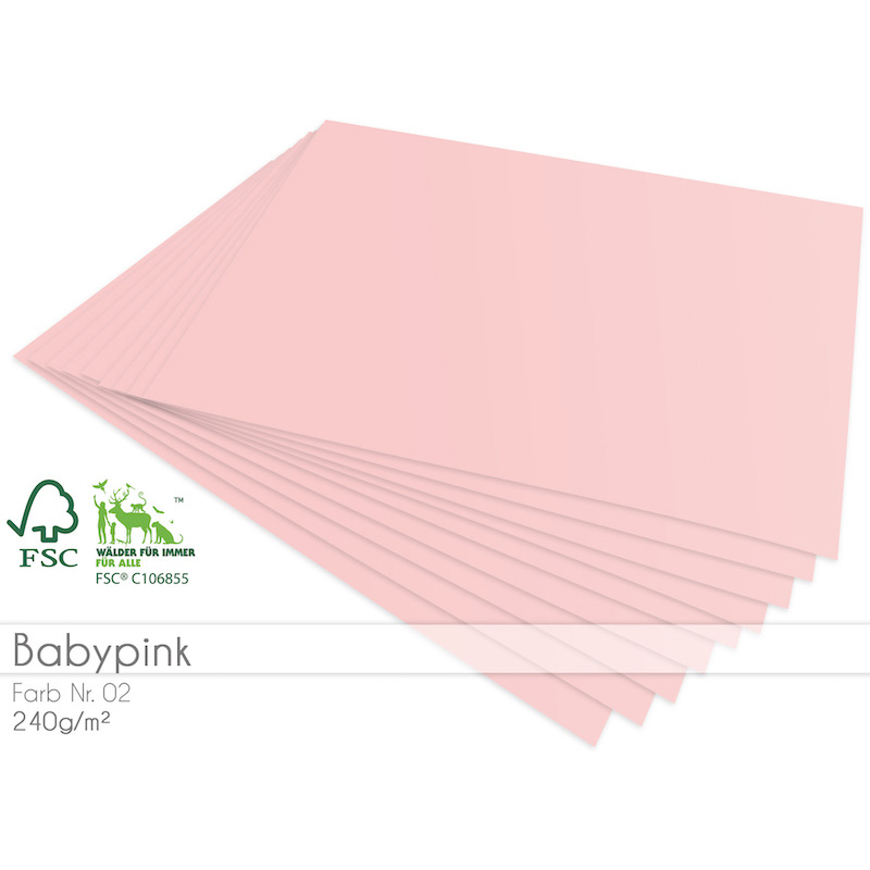 Cardstock Babypink 25er