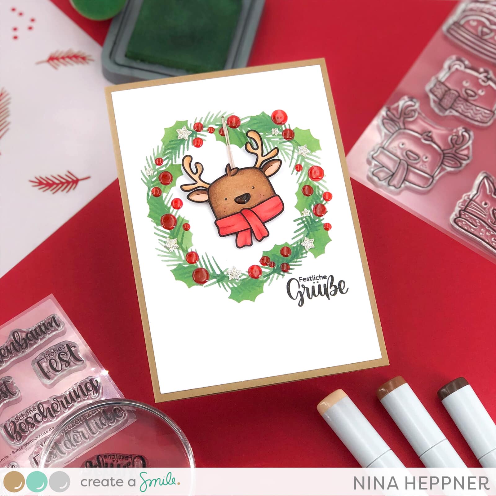 Stempel A7 Bunte Weihnachtstexte